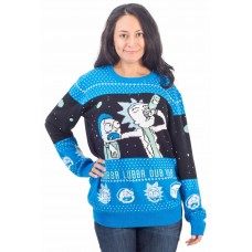 Rick And Morty Wubba Lubba Spaceship Christmas Sweater