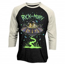 Rick And Morty Spaceship Baseball T-Shirt